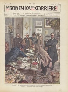 Paris, die Durchsuchung im Haus des Abgeordneten Paul Deroulede