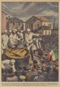Unter den Feierlichkeiten der Polenta, die auch dieses Jahr in verschiedenen Teilen Italiens stattfanden...