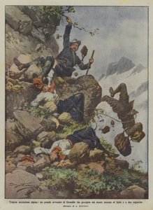 Tragischer Bergaufstieg, ein großer Anwalt aus Grenoble stürzt vom Berg von Achille Beltrame