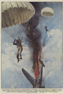 Ein Frachtflugzeug der Strecke Paris-London fing plötzlich Feuer und stürzte ab von Achille Beltrame