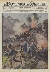 Ein Erfolg der Artillerie, die Österreicher gezwungen, das Fort Pozzi Alti zu verlassen, verfolgt von unserem Feuer