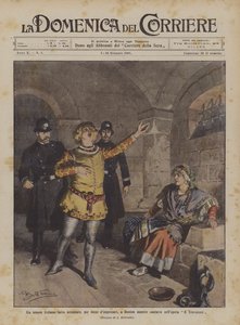 Ein italienischer Tenor wird in Boston während der Aufführung von Il Trovatore wegen Launen von Impresarios verhaftet