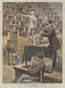 Eine Hygienelektion für Gefangene von Achille Beltrame