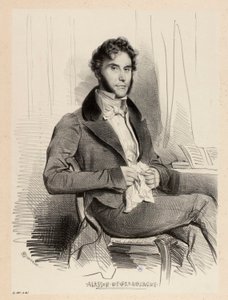 Porträt von Ajasson de Grandsagne von Achille Devéria