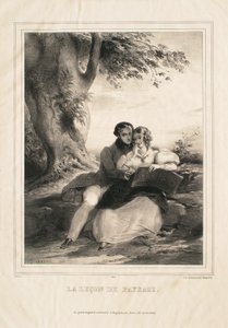 Die Landschaftslektion (La leçon de paysage) von Achille Devéria