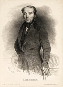 Porträt des Opernsängers Antonio Tamburini 1800-1876, 1833