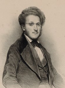 Porträt des Geigers und Komponisten Heinrich Panofka 1807-1887, 1840 von Achille Devéria