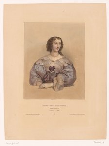 Porträt von Henrietta Maria von Frankreich Berühmte Malermodelle (Serie) von Achille Devéria
