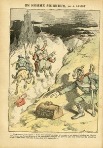 Illustration von Achille Lemot (1846-1909) in Le Pelerin, 28/05/05 - Ein vorsichtiger Mann - Antiklerikalismus, Sozial, Kolonisation, Freimaurerei, Orient, Religion, Glaube, Linker Block, Sozialismus, Protektorat des östlichen Katholizismus, Katholische Ki von Achille Lemot