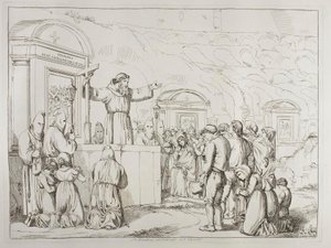 Die Freitags-Predigt im Kolosseum von Achille Pinelli