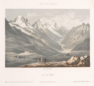 Ansicht des Dorfes Les Planards auf dem Weg nach Montenvers
