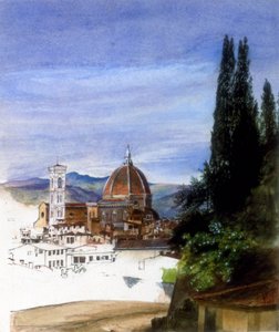 Florenz von den Boboli-Gärten (unvollendet)