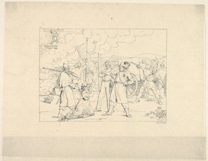 Tapfere Männer, die mit Siegel kämpfen aus Confederate War Etchings von Adalbert John Volck