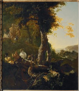 Landschaft bei Sonnenaufgang