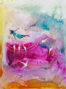 Farbenfroher Traumflug