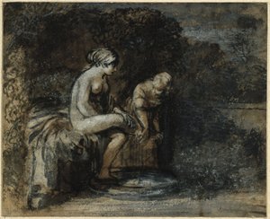 Bathseba im Bade von Adam Elsheimer