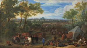 Die Armee von Ludwig XIV. vor Tournai im Jahr 1667 von Adam Frans van der Meulen