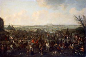 Die Belagerung einer Stadt, 1660 von Adam Frans van der Meulen