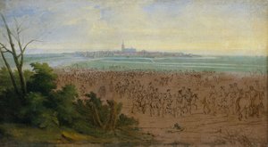 Die Truppen von Ludwig XIV. vor Naarden