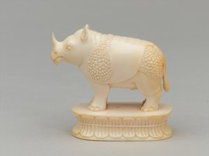 Weißer Läufer, Schachfigur, Indien, ca. 1820