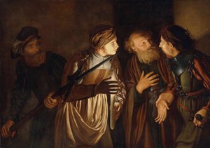 Die Verleugnung des Heiligen Petrus von Adam de Coster