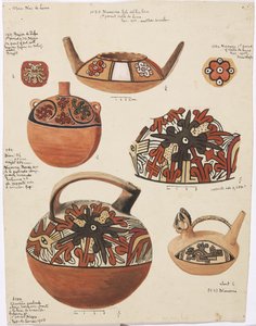 Unsere Behälter aus der Region de Palpa, Peru von Adela Breton
