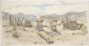Ruinen in Mitla, Oaxaca, Mexiko