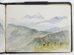 Skizzenbuch mit Aquarellen, Zeichnungen und Notizen, Mexiko, 1896-1898