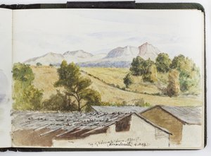 Skizzenbuch mit Aquarellen, Zeichnungen und Notizen, Mexiko, 1896-1898