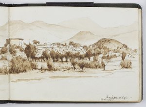 Skizzenbuch mit Aquarellen, Zeichnungen und Notizen, Mexiko, 1896-1898