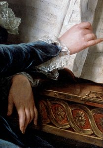 Die Comtesse de Selve macht Musik (Detail), 1787