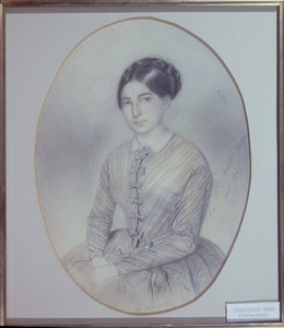 Posthumes Porträt von Leopoldine Hugo (1824-43), 1847