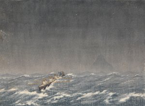 Äußere Ankerplatz bei einem Sturm, Mazatlán [Mexiko], 22. August 1850, 8 Uhr morgens. ... "Frage, welcher Weg führt zum Schiff?"