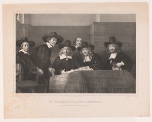 De Staalmeesters: das Kollegium der Staalmeesters (Waardijns) der Amsterdamer Tuchmacherzunft