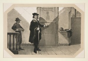 Rembrandt auf dem Weg zur Anatomischen Lektion von Dr. Tulp