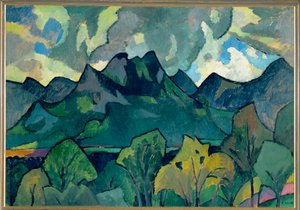 Bayerische Berglandschaft bei Brannenburg