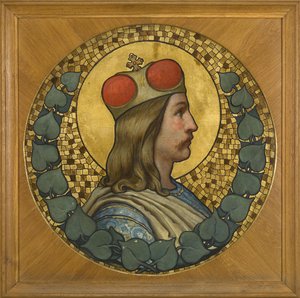 Heiliger Wenzel I., Herzog von Böhmen, 1900 von Adolf Liebscher