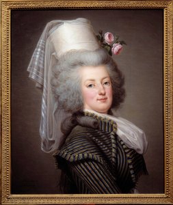 Porträt von Marie Antoinette de Lorraine-Habsburg, Königin von Frankreich (1755-1793), im Amazonenkleid