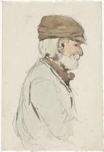 Dame mit Sonnenschirm, von hinten gesehen von Adolf le Comte