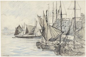 Segelschiffe im Hafen von Ostende