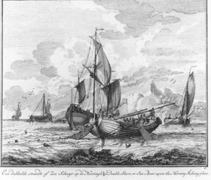 Ein doppelter Strand- oder Seeschuit auf der Neeringh (Nr. 9 aus der Serie Heringfang)