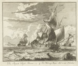 Heringbuss segelt heimwärts, ca. 1725