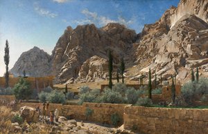 Das Katharinenkloster auf dem Berg Sinai von Adolf von Meckel