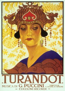 Cover von Anon der Partitur der Oper Turandot von Giacomo Puccini