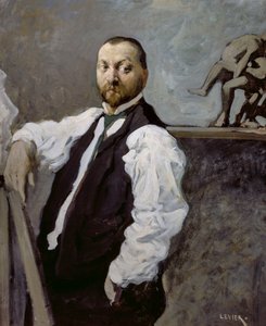 Porträt des Bildhauers Alfonso Canciani von Adolfo Levier