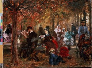 Im Jardin de Luxembourg von Adolph Menzel