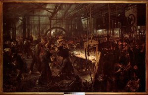 Metallurgie: „Das Walzwerk, Arbeit in der Schmiede“