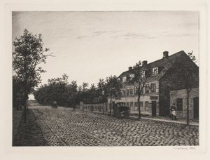 Straßenszene am Stadtrand von Kopenhagen