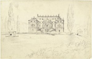 Das Palais im Großen Garten in Dresden von Adolph Menzel