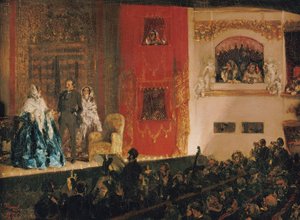 Das Théâtre du Gymnase von Adolph Menzel